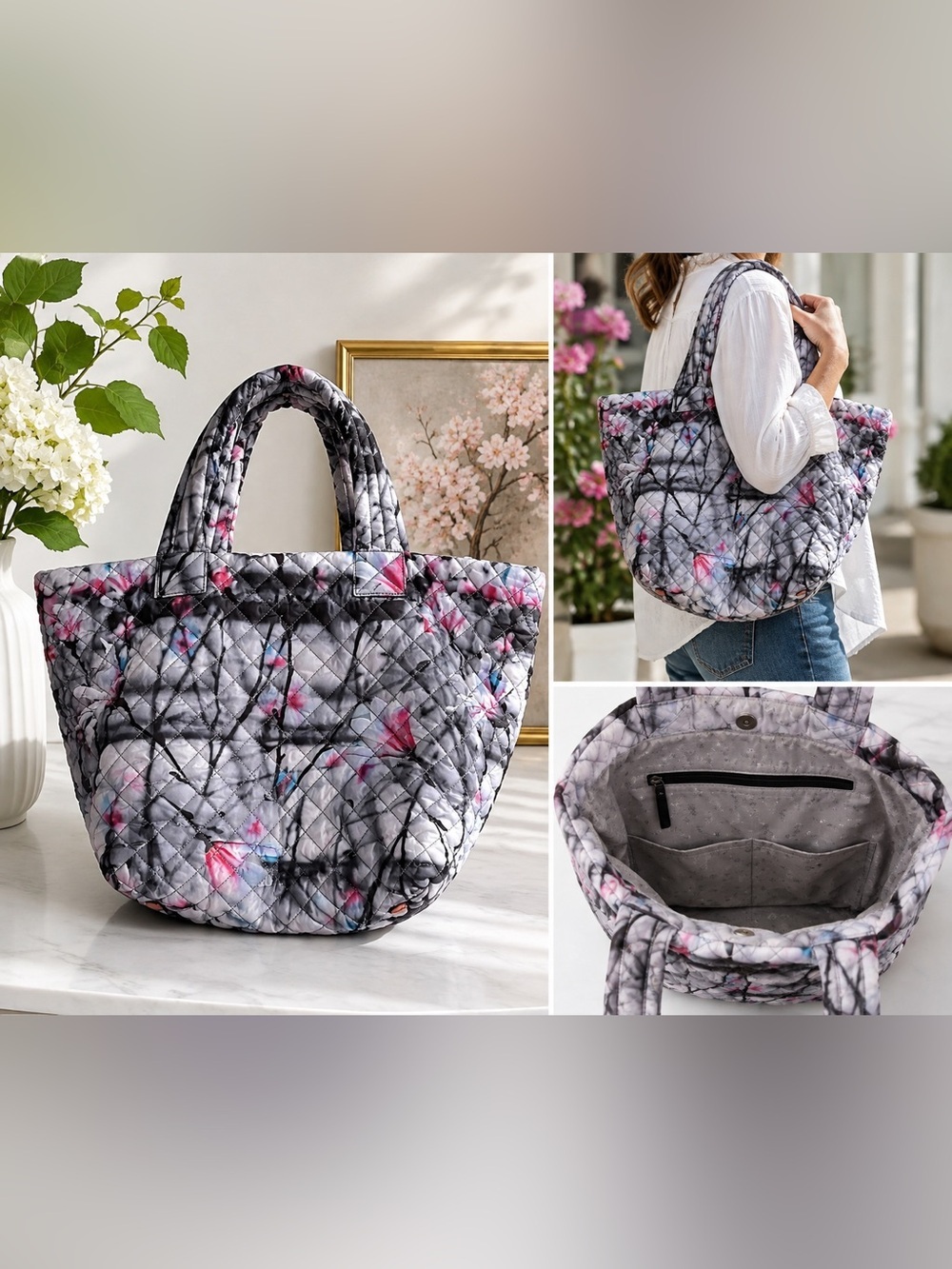MZ WALLACE floral LRG  bag